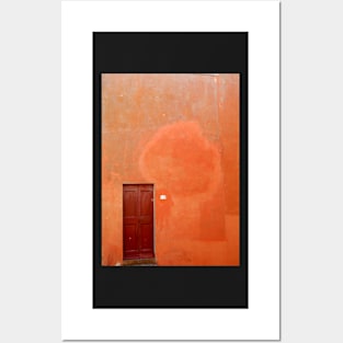 Door in Terracotta wall Posters and Art